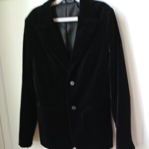 ZARA Boys Black Velvet Blazer, NEW size 14